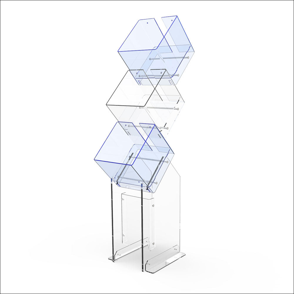 Espositore in plexiglass Fly Box Cube3